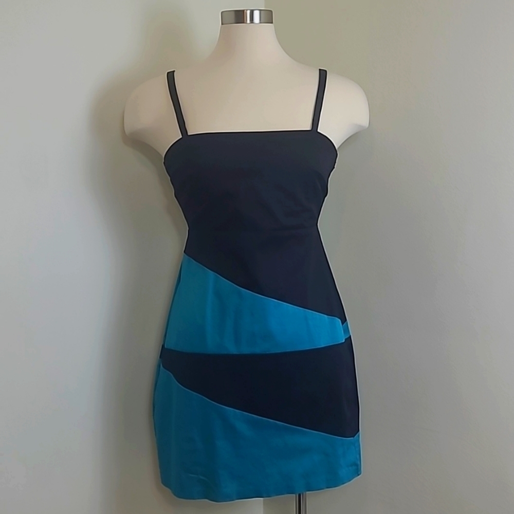 City Triangles Black & Turquoise Dress Size 9